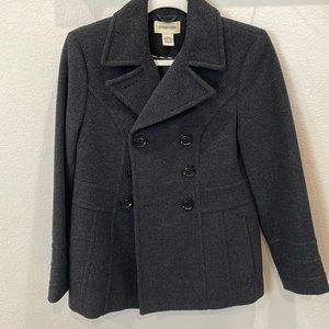 Charcoal pea coat